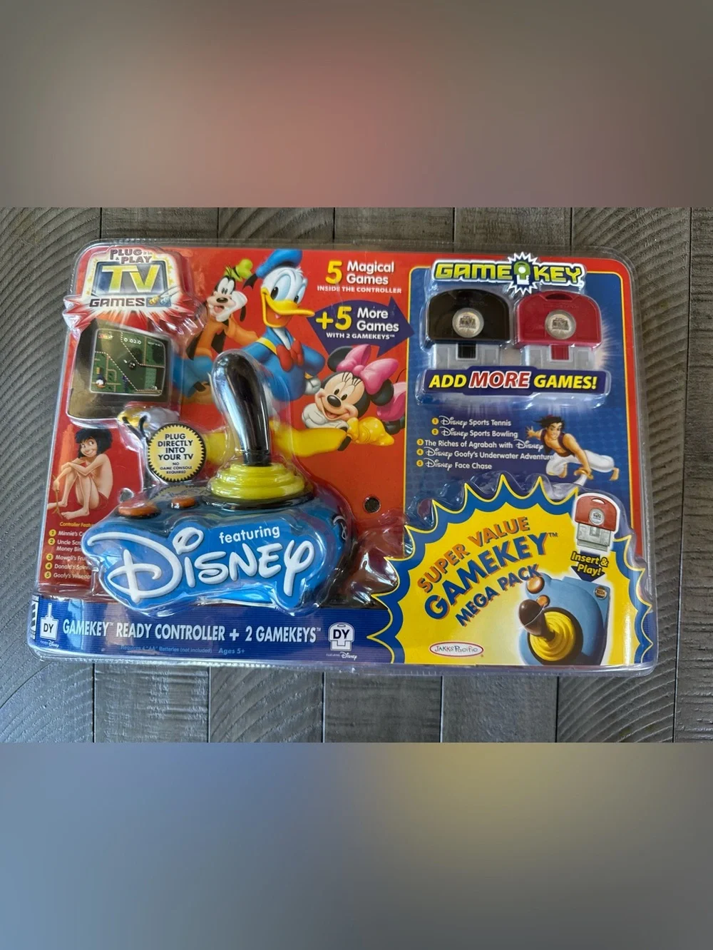 JAKKS Pacific Disney Plug it in & Play TV Games Mega Pack with 2 extra Game Keys
